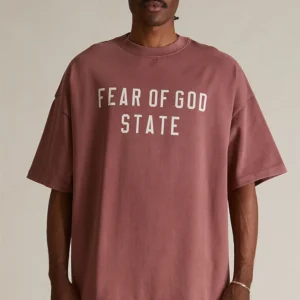 Fear of God Essentials Crimson Heavy T-Shirt