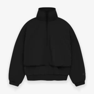 Essentials Nylon Fleece Mock neck Sweater