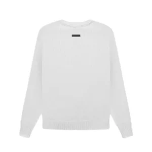 Essentials Overlapped Sweater White