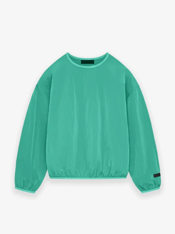 Essentials Crinkle Nylon Pullover Crewneck