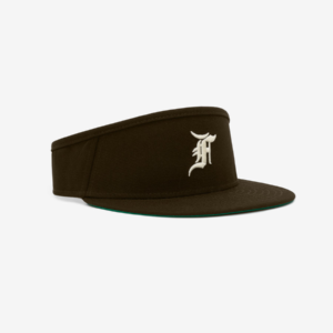 Fitted Visor Brown Hat