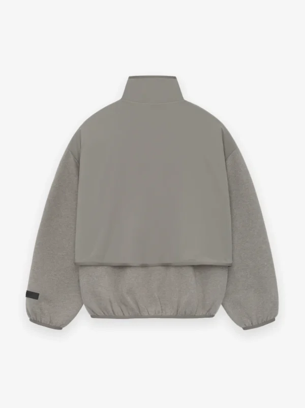 ESSENTIALS NYLON FLEECE MOCKNECK